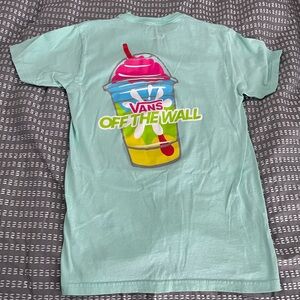 Vans Aqua Blue Graphic Tee, Off the Wall